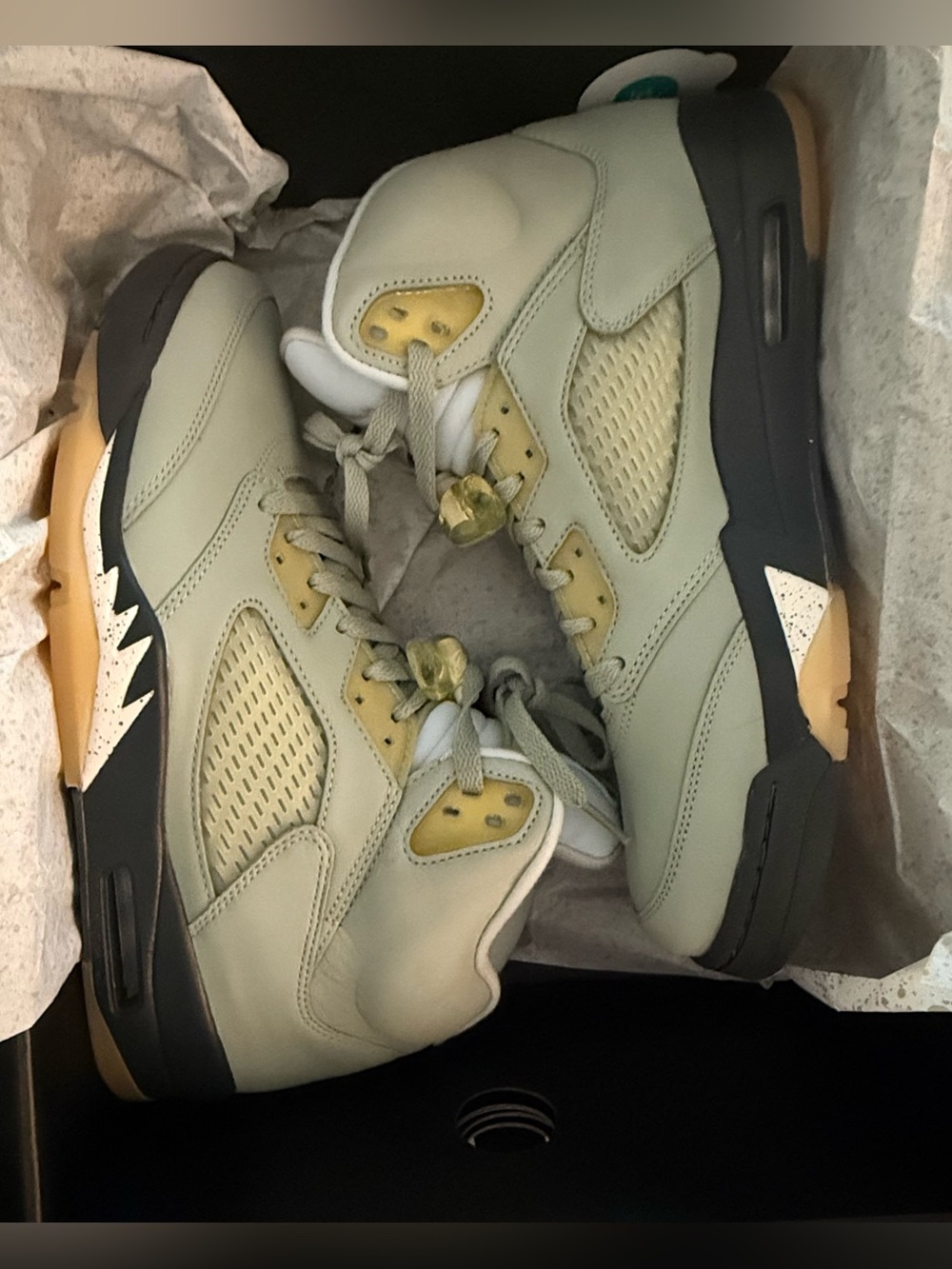 Nike Air Jordan 5 Retro Jade Green Desert Sand Horizon Sneaker DC7501-300 NIB 11